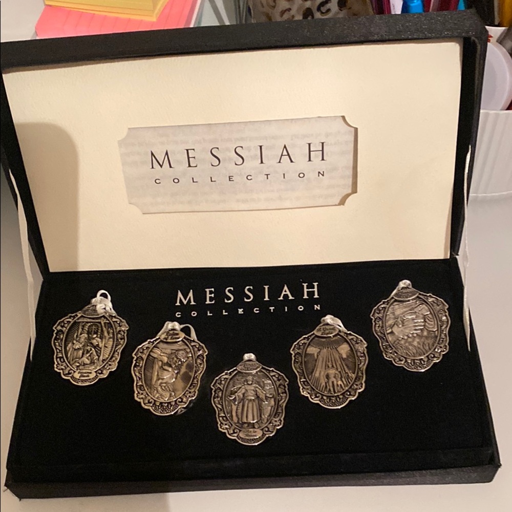 Messiah Collection Silver Medallions ornaments